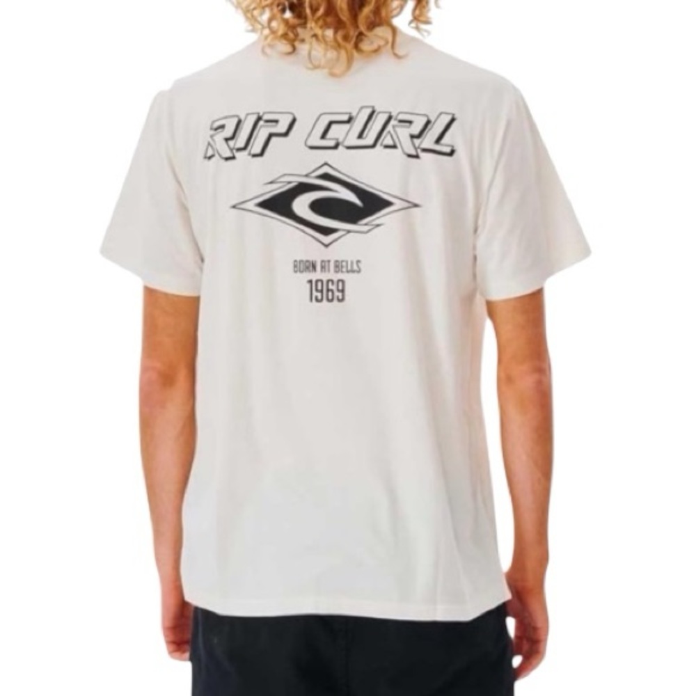 Rip Curl Tee 2XL Bone Organic Cotton Minimalist RARE Big Tall BNWT